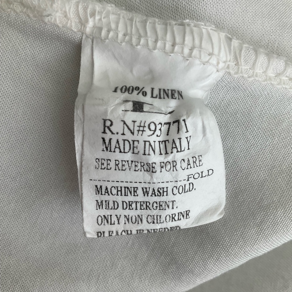 Liabella Made in Italy 100% Linen Top with Pockets - Picture 6 of 6